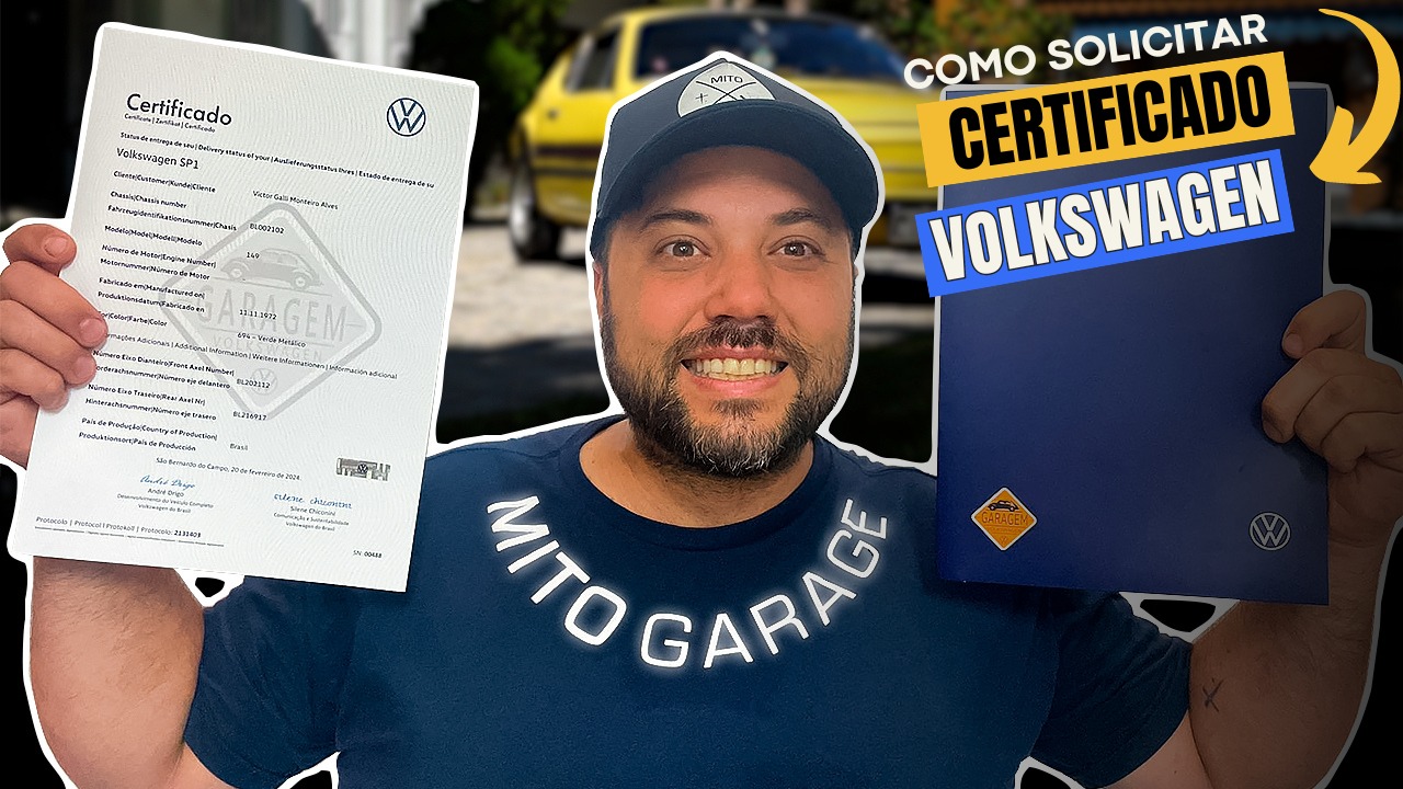 Certificado da Volkswagen do Seu Carro Clássico